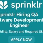 Sprinklr QA Software Development Engineer