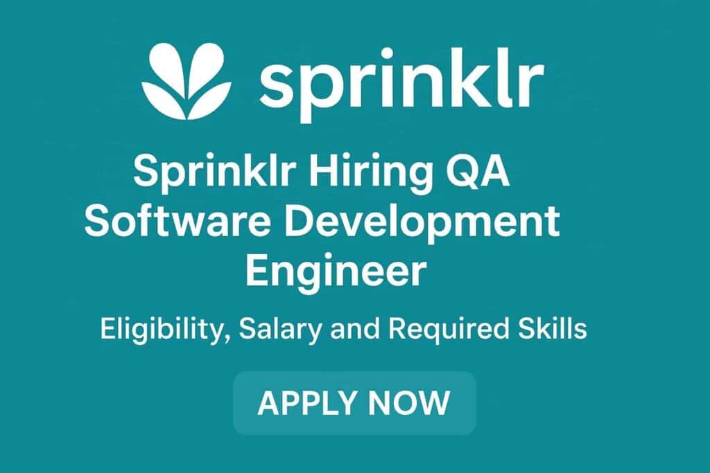 Sprinklr QA Software Development Engineer