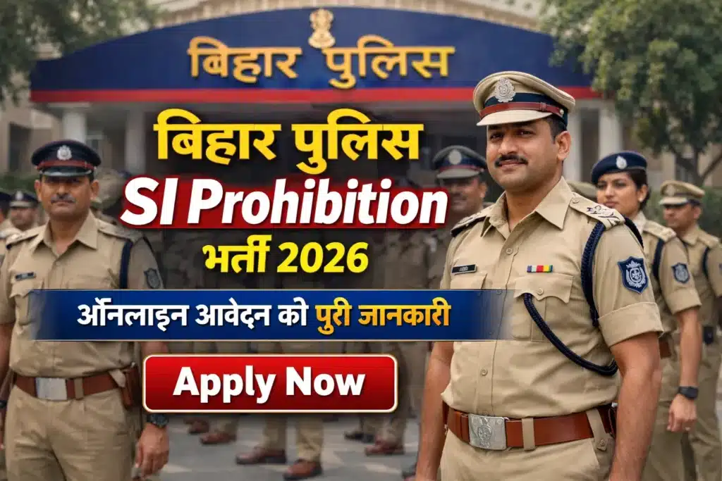 बिहार पुलिस SI Prohibition भर्ती 2026